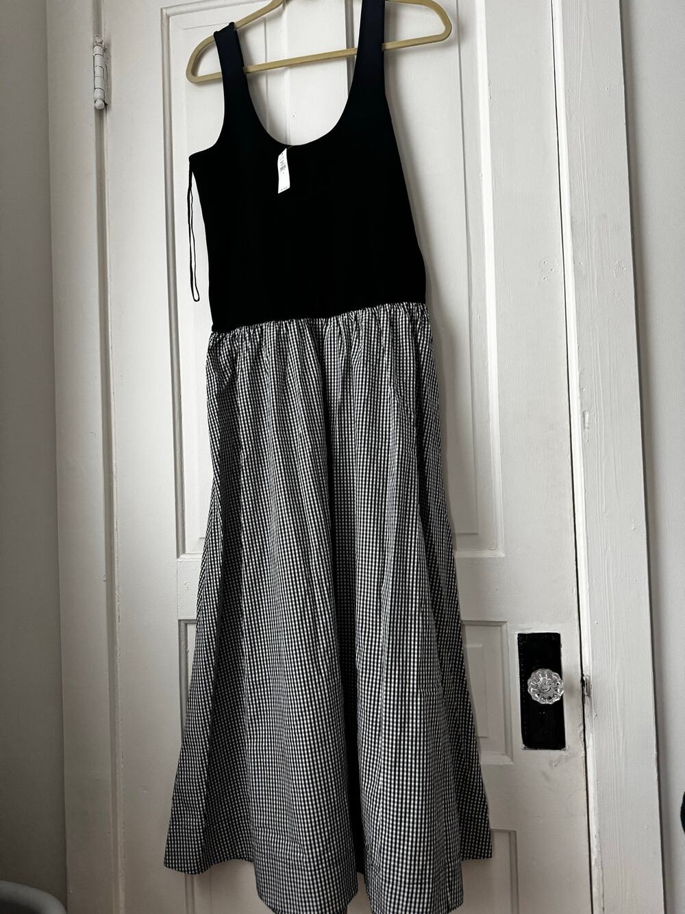 Gap Mixed Media Drop-Waist Maxi Dress